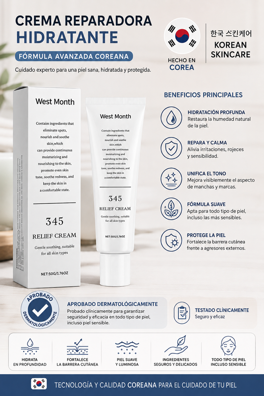 345 Relief Crema Reparadora Hidratante